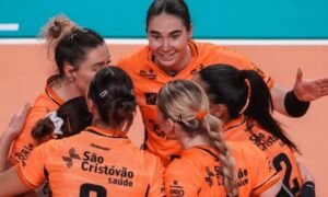Equipe do técnico Luizomar Moura visitou o Mackenzie, na Arena Mackenzie, em Belo Horizonte (MG), e venceu as donas da casa pelo placar de 3 sets a 1 - Crédito: Divulgação